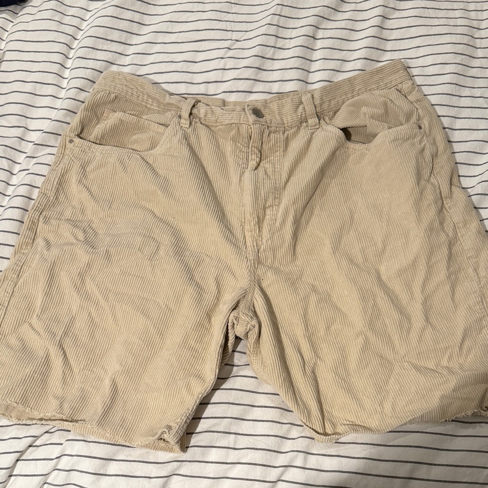Urban Outfitters Tan Jean Corduroy Shorts